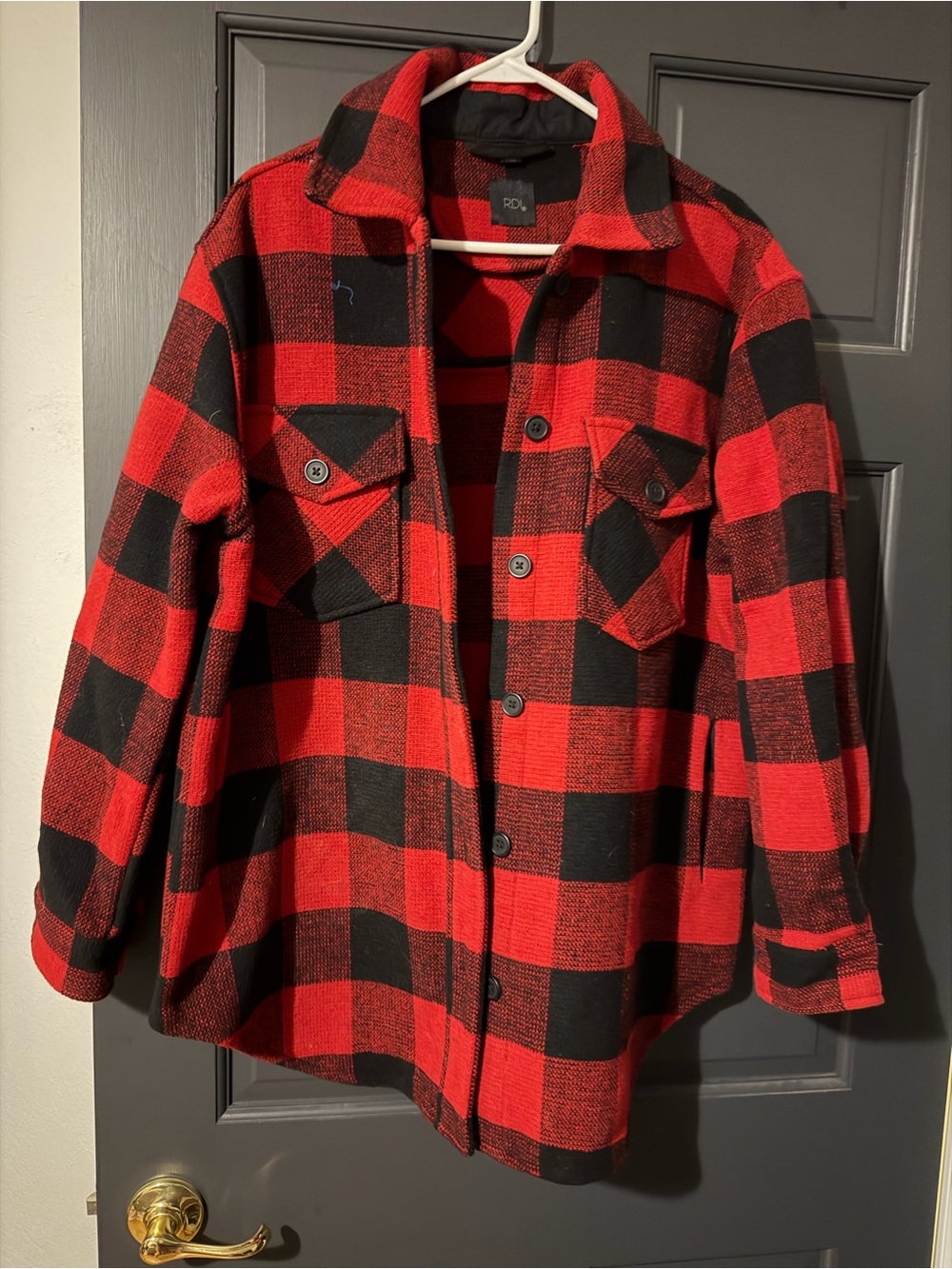 RDI buffalo plaid shacket